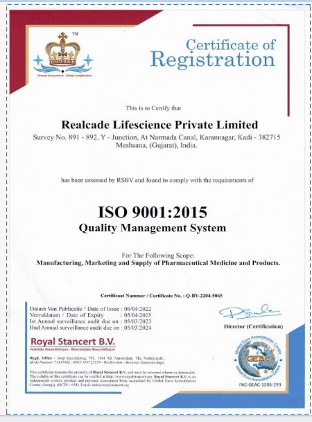 ISO 9001:2015 Certificate